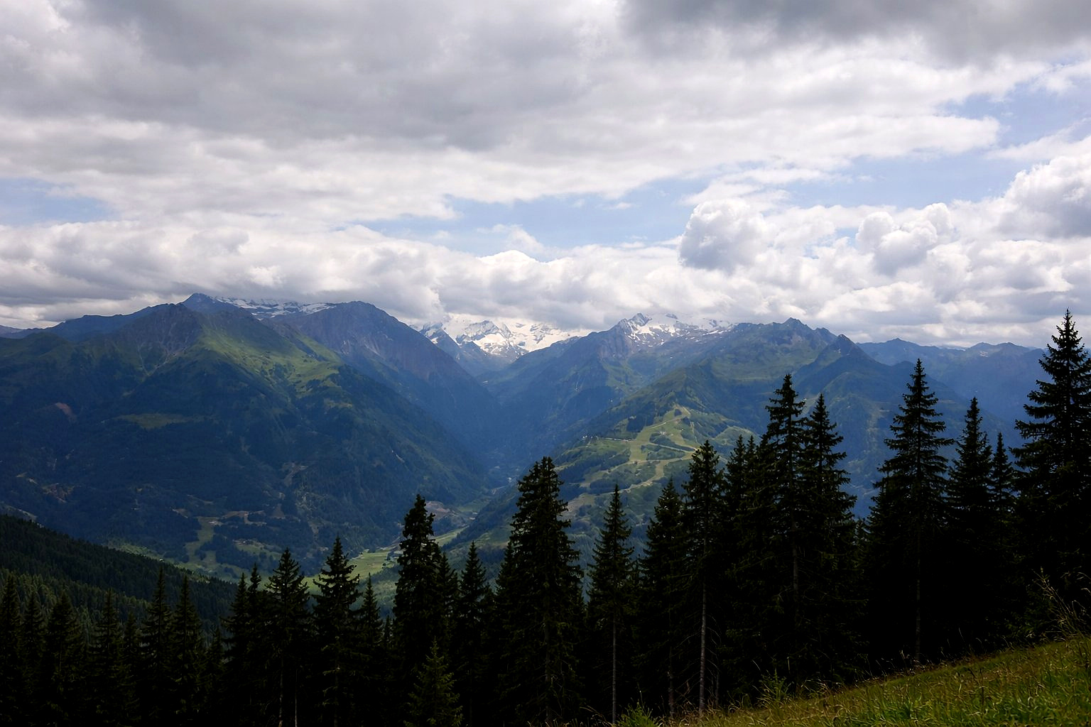 Mäed ja org Austria looduses.